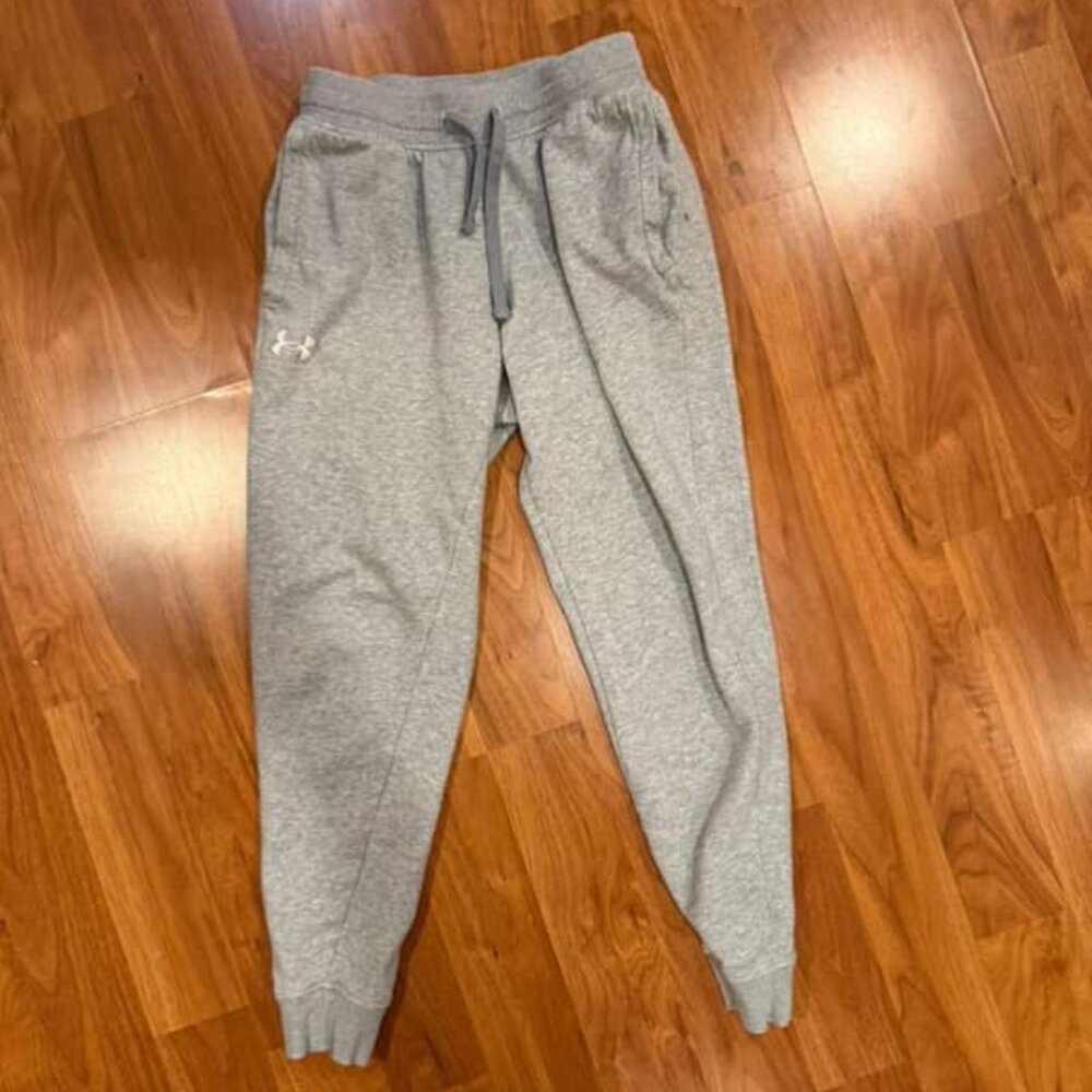 Under Armor loose-fit grey athletic joggers